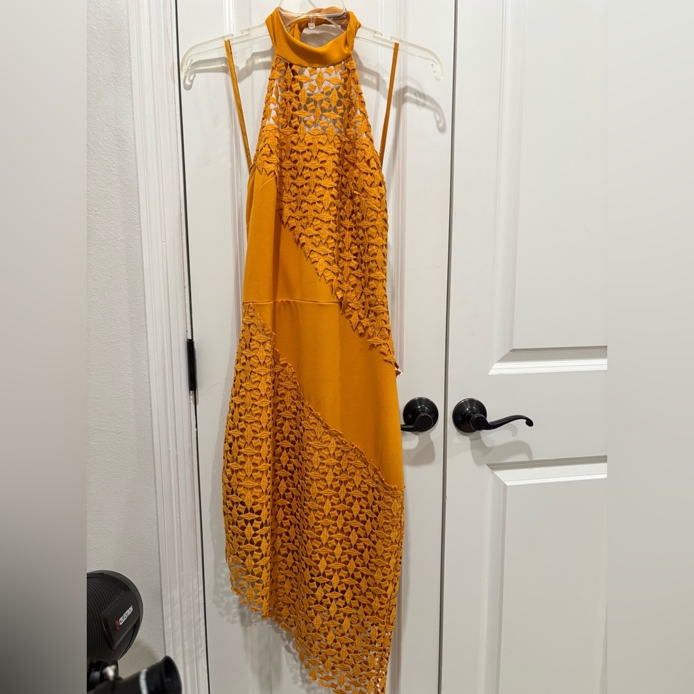 Stylestalker Honey Yellow Halter Dress